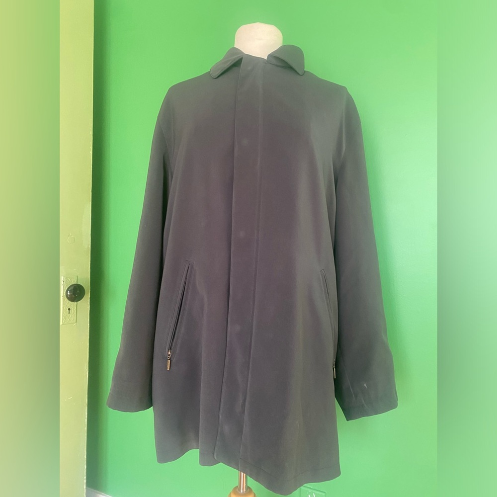 Y2K Mani by Giorgio Armani dark grey zip short coat